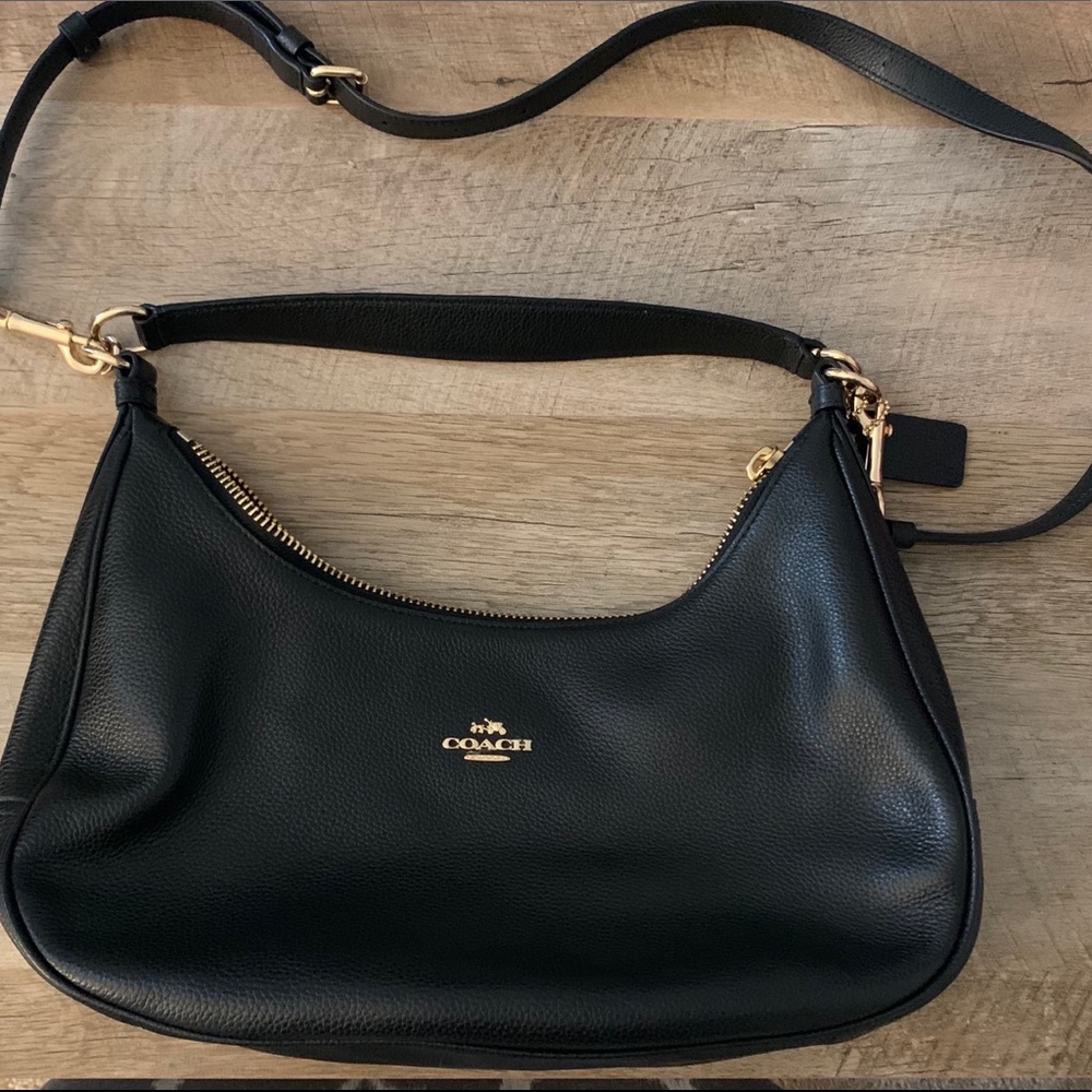 COACH black leather bag